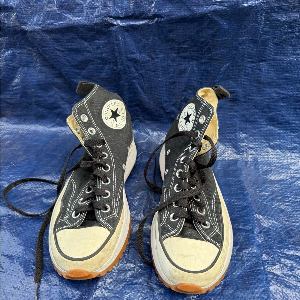 Converse Black and White High-Top Sneakers